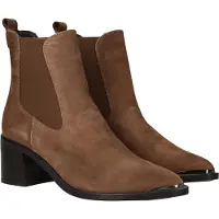 Tamaris Chelseaboots Businessschuh, Stiefelette mit elegantem Blockabsatz, schmale Form