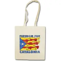 Eric Helmar Müller Urban Backwoods Freedom For Catalonia, Stofftasche, Farbe: Beige