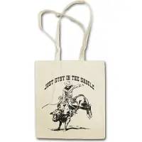 Eric Helmar Müller Urban Backwoods Just Stay In The Saddle, Stofftasche, Farbe: Beige
