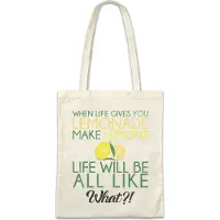 Eric Helmar Müller Urban Backwoods When Live Gives You Lemonade, Stofftasche, Farbe: Beige