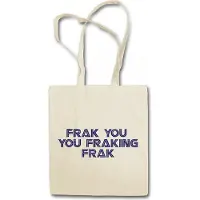 Eric Helmar Müller Urban Backwoods Frak You You Frakink Frak, Stofftasche, Farbe: Beige