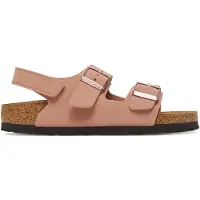 Birkenstock - Kid's Milano AS Birkibuc - Sandalen Gr 38 - Narrow braun/rosa
