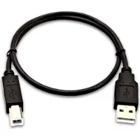 V7 USB-A-Stecker zu USB-B-Stecker, 0,5 Meter, schwarz, 0,5 m, USB A, USB B, USB 1.0, 0,48 Gbit/s, Schwarz