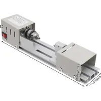 OEM Mini Holz-Drehmaschine, einstellbare Geschwindigkeit, hochwertige Konstruktion, grau, grau