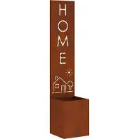 Syfax Garten Sichtschutz-Leinwand Rostig 32 x 32 x 150 cm