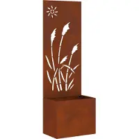 Syfax Garten Sichtschutz-Leinwand Rostig 50 x 150 cm Wetterfeststahl