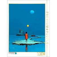 CALVENDO Puzzle Gelber Luftballon | 1000 Teile Lege-Größe 64 × 48 cm Foto-Puzzle für glückliche Stunden