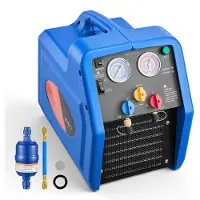 StarTech.com Kältemittel-Rückgewinnungsgerät - Tragbares Absauggerät - Spannung 220 V/50 Hz - Leistung 0,55 kW - Drehzahl 1450 U/min - Einzylinder - Für Kältemittel A1 & A2L - Für Kfz- & Hausklimaanlagen
