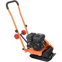 StarTech.com Benzin-Rüttelplatte - Vibrationsplatte/Bodenverdichter - 79 cm³ 2 PS Motor - 8 kN Verdichtung - 5250 U/min - 410 x 315 mm Platte - Für Pflaster, Asphalt, Fundamente - Handgeführt
