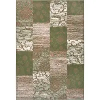 Hanse Home Teppich "Bloques", beige (creme, grün), B:80cm H:9mm L:150cm, Polypropylen (PP), Teppiche, Teppich, Kurzflor, Weich, Mehrfarbig, Wohnzimmer, Schlafzimmer, Esszimmer