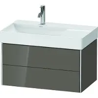 Duravit XSquare Waschtischunterbau wandhängend 78,4x46,0 cm, 2 Schubkästen, für Waschtisch DuraSq