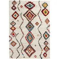 Home Collection Hochflor-Teppich "Geometric", rechteckig, 30 mm Höhe, Shaggy, Flokati, Boho Design, Weich, Flauschig, Geometrisches Muster