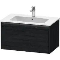Duravit Ketho.2 Waschtischunterbau wandhängend, 1 Auszug, 810x440x480mm, für ME by Starck 233683,234583,234683, K25063016160000, Farbe: Eiche Schwarz Matt Dekor