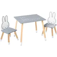 Roba Kindersitzgruppe "miffy", grau (grau, weiß, natur), Sitzmöbel-Sets, Baby, Kindersitzgruppe