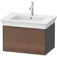 Duravit White Tulip, Waschtischunterbau wandhängend, Breite 684 x Tiefe 458mm, mit 1x Auszug, mit T