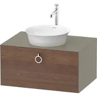 Duravit White Tulip, Waschtischunterbau wandhängend, Breite 800 x Tiefe 550mm, mit 1x Auszug, mit G