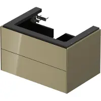 Duravit White Tulip, Waschtischunterbau wandhängend, Breite 684 x Tiefe 458mm, mit 2 Schubkästen