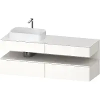 Duravit Waschtischunterschrank Qatego 160x55x60cm, w m/we g, Pl, B l, Nischenb