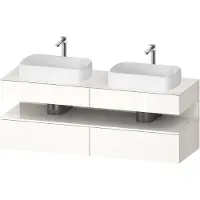 Duravit Waschtischunterschrank Qatego 160x55x60cm, w g, Pl, B beids., Nischenb