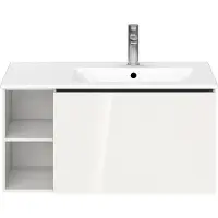 Duravit Waschtischunterbau L-CUBE 400x820x481mm Be rechts weiss hochglanz