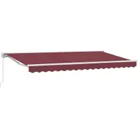 Syfax Markisenrahmen Bordeauxrot 350 x 200 cm