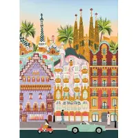 Pieces & Peace Puzzle Barcelona - 1000 Teile Erwachsenenpuzzle