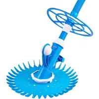 Vevor Saugpoolreiniger, automatischer Poolstaubsauger, automatischer Poolreiniger mit Saugseite, Saug-Poolkehrer mit 12 Schläuchen, für Unterflur- und Aufstellpools bis zu 609,6 x 1066,8 cm