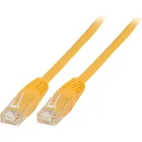 EFB Elektronik K8100GE.0,25, 0,25 m, Cat6, U/UTP (UTP), RJ-45, RJ-45, Gelb