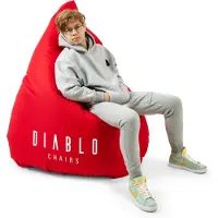Diablo Chairs DIABLO Gaming-Pouf rot