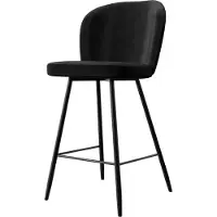 Mirjan 24 Barhocker Cleo, Elegante Barstuhl, Beine aus Metall, 54x48x109 cm (Farbe: Magic Velvet 2219)