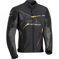 Ixon SLASH Textiljacke schwarz-anthrazit-orange XL