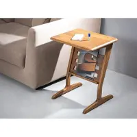 AEA Exklusiver Zeitungstisch Wohnzimmer Beistelltisch Holz Edler Couchtisch