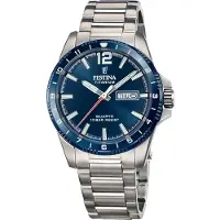 Festina F20698/2 Titan Herrenuhr Quarz Dunkelblau