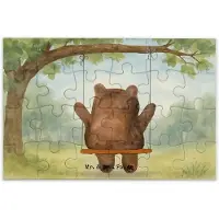 Mr. & Mrs. Panda Puzzle Bär Schaukel Design 24 Teile - Weiß - Geschenk, Teddy, 300, 1500, 2000, 1000, 500