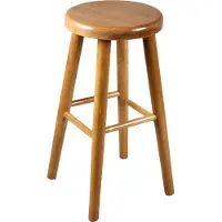 Magnetic Mobel Stück Holz Buche hell heller Holzhocker Barstuhl 60 cm (Erle)