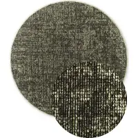 Elle Decoration Teppich "Prisma", braun (grün), H:5mm Ø:200cm, Baumwolle, Polyester, Teppiche, Teppich, Glanz-Effekt, Karo Design, Kachel-Optik, Wohnzimmer, Schlafzimmer,Flur
