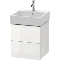 Duravit Waschtischunterbau L-CUBE 544x484x459mm weiss hochglanz