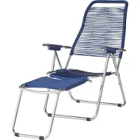 Fiam Armlehnsessel Spaghetti blau, Designer Francesco Favagrossa, 60x110 cm