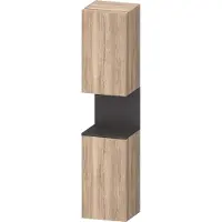 Duravit Collection One Hochschrank, Türanschlag rechts, 400x360x1760mm, Nische Graphit matt, QA1346R49550000, Farbe: Eiche Marmoriert