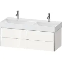 Duravit XSquare Waschtischunterbau wandhängend, 2 Schubkästen, 1184x397x460mm, XS416409898, Farbe: Nachtblau Seidenmatt Lack