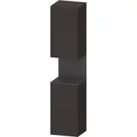 Duravit Hochschrank Qatego 40x36x1760cm, 2 T, An l, gra m/Grap matt