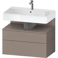 Duravit Collection One Waschtischunterbau, 1 Auszug und 1 Schublade, 790x470x590mm, Nische Basalt Matt, QA4394043430000, Farbe: Basalt Matt