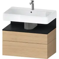 Duravit Waschtischunterschrank Qatego 79x47x59cm, E sw/E N, 1 Kast, m Nischenb
