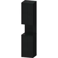 Duravit Collection One Hochschrank, Türanschlag links, 400x360x1760mm, Nische Eiche Schwarz, QA1346L16160000, Farbe: Eiche Schwarz