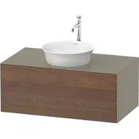 Duravit White Tulip, Waschtischunterbau wandhängend, Breite 1000 x Tiefe 550mm, mit 1x Auszug, mit