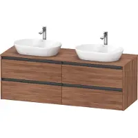 Duravit Waschtischunterschrank Ketho.2 160x55cm, B bs, N Nat, 4 Schub., wandhängend