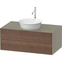 Duravit White Tulip, Waschtischunterbau wandhängend, Breite 1000 x Tiefe 550mm, mit 2 Schubkästen