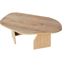 Skye Decor , Rock - Sapphire Oak, Couchtisch, 100 % Melaminbeschichtete Spanplatten, Saphireiche, 105 x 65 x 35 cm