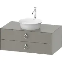 Duravit White Tulip, Waschtischunterbau wandhängend, Breite 1000 x Tiefe 550mm, mit 2 Schubkästen