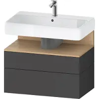 Duravit Waschtischunterschrank Qatego 79x47x59cm, E na/gra m, 1 Kast, m B